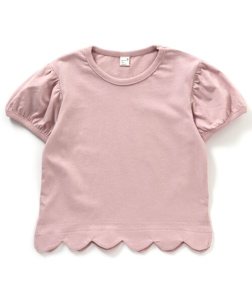 apres les cours(アプレレクール)の「パフ袖スカラップTシャツ(Tシャツ/カットソー・キッズ・ドット/アイボリー/ピンク/ブルー/その他2/イエロー・100/130/140/110/80/90/120)」の4枚目の写真