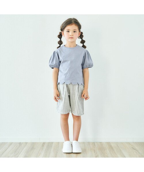 apres les cours(アプレレクール)の「パフ袖スカラップTシャツ(Tシャツ/カットソー・キッズ・ドット/アイボリー/ピンク/ブルー/その他2/イエロー・100/130/140/110/80/90/120)」の7枚目の写真
