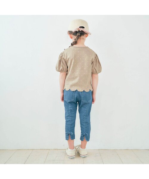 apres les cours(アプレレクール)の「パフ袖スカラップTシャツ(Tシャツ/カットソー・キッズ・ドット/アイボリー/ピンク/ブルー/その他2/イエロー・100/130/140/110/80/90/120)」の10枚目の写真