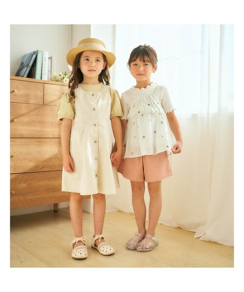 apres les cours(アプレレクール)の「パフ袖スカラップTシャツ(Tシャツ/カットソー・キッズ・ドット/アイボリー/ピンク/ブルー/その他2/イエロー・100/130/140/110/80/90/120)」の13枚目の写真