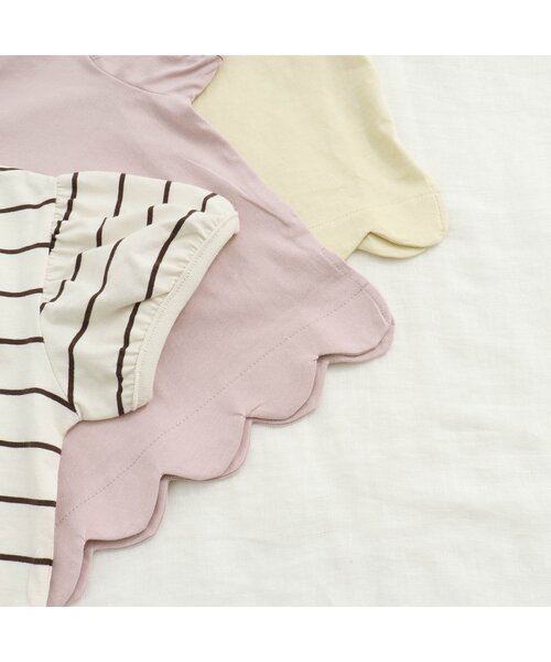 apres les cours(アプレレクール)の「パフ袖スカラップTシャツ(Tシャツ/カットソー・キッズ・ドット/アイボリー/ピンク/ブルー/その他2/イエロー・100/130/140/110/80/90/120)」の16枚目の写真