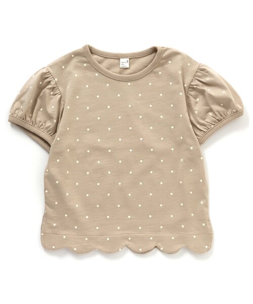 apres les cours(アプレレクール)の「パフ袖スカラップTシャツ(Tシャツ/カットソー・キッズ・ドット/アイボリー/ピンク/ブルー/その他2/イエロー・100/130/140/110/80/90/120)」の18枚目の写真