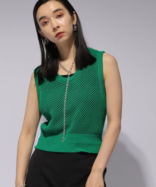 HARE（ハレ）の「ラメメッシュビスチェ(HARE)（ベスト）」 - WEAR