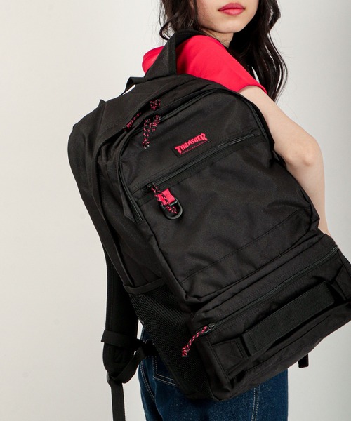 THRASHER(スラッシャー)の「THRASHER 撥水加工バックパック(バックパック/リュック・メンズ・ブラック/ブラック系その他/ブラック系その他2/ブラック系その他3・FREE)」の3枚目の写真