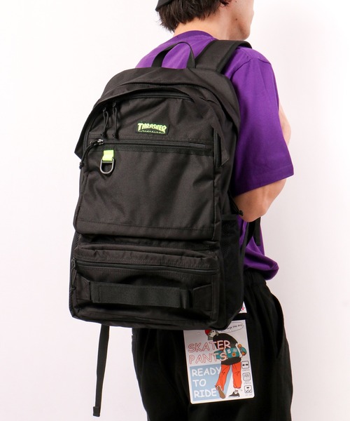 THRASHER(スラッシャー)の「THRASHER 撥水加工バックパック(バックパック/リュック・メンズ・ブラック/ブラック系その他/ブラック系その他2/ブラック系その他3・FREE)」の1枚目の写真