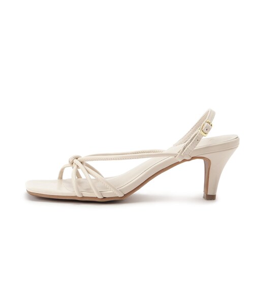 index（インデックス）の「◆バックストラップナローリボンサンダル（サンダル・レディース・ブラック/オフホワイト/パープル・03/02/01）」の5枚目の写真