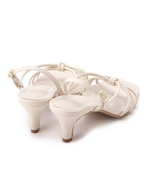 index（インデックス）の「◆バックストラップナローリボンサンダル（サンダル・レディース・ブラック/オフホワイト/パープル・03/02/01）」の6枚目の写真