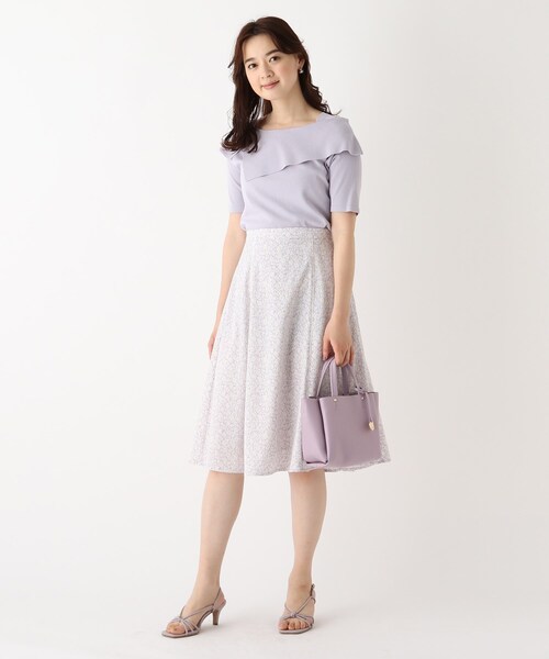 index（インデックス）の「◆バックストラップナローリボンサンダル（サンダル・レディース・ブラック/オフホワイト/パープル・03/02/01）」の14枚目の写真