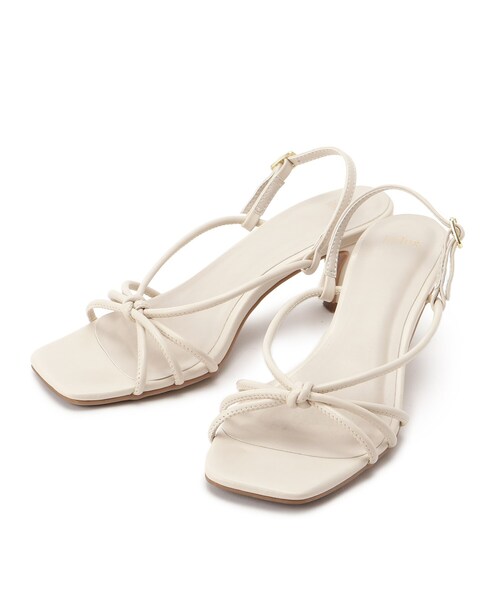 index（インデックス）の「◆バックストラップナローリボンサンダル（サンダル・レディース・ブラック/オフホワイト/パープル・03/02/01）」の15枚目の写真