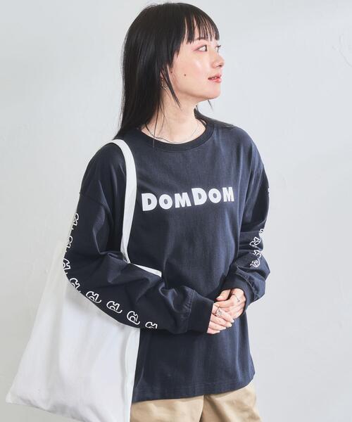 coen（コーエン）の「DOMDOM（ドムドム）×coenコラボロンT（Tシャツ/カットソー・レディース・ホワイト/ブラック・M/L）」の4枚目の写真
