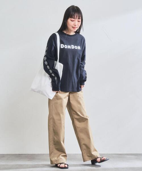 coen（コーエン）の「DOMDOM（ドムドム）×coenコラボロンT（Tシャツ/カットソー・レディース・ホワイト/ブラック・M/L）」の8枚目の写真