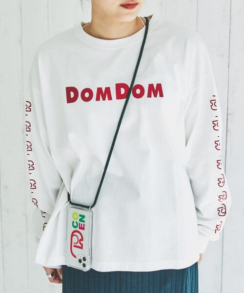 coen（コーエン）の「DOMDOM（ドムドム）×coenコラボロンT（Tシャツ/カットソー・レディース・ホワイト/ブラック・M/L）」の9枚目の写真