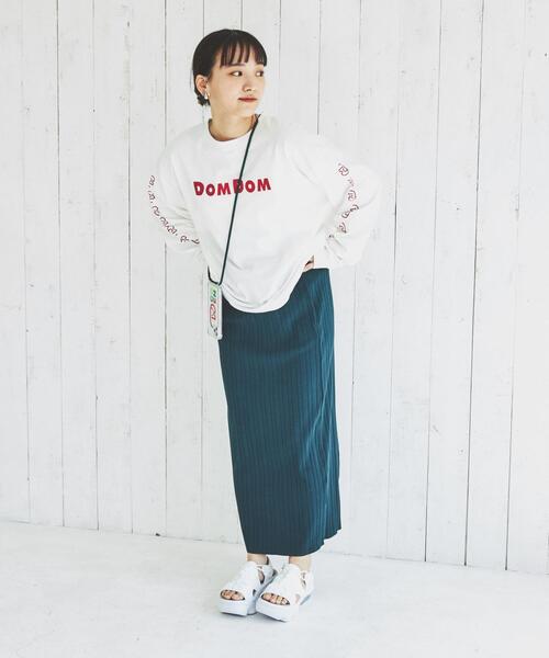 coen（コーエン）の「DOMDOM（ドムドム）×coenコラボロンT（Tシャツ/カットソー・レディース・ホワイト/ブラック・M/L）」の10枚目の写真