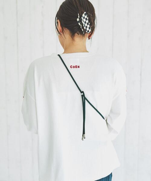 coen（コーエン）の「DOMDOM（ドムドム）×coenコラボロンT（Tシャツ/カットソー・レディース・ホワイト/ブラック・M/L）」の15枚目の写真