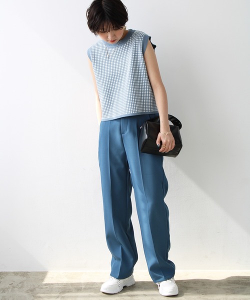 GeeRA(ジーラ)の「クロップドベストトップス(Tシャツ/カットソー・レディース・ベージュ/ブルー/ブラック・MEDIUM)」の22枚目の写真