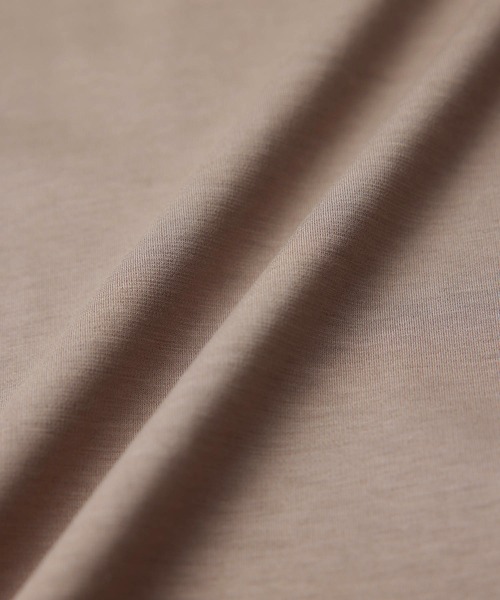 ROPE'（ロペ）の「【接触冷感・UVカット】プレミアムコットンタックノースリーブTシャツ（Tシャツ/カットソー・レディース・ブラック/ホワイト/オリーブ/ダークラベンダー/オレンジ・38）」の18枚目の写真