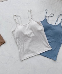 AS KNOW AS plus | ●カップ付きテレコキャミソール(キャミソール)