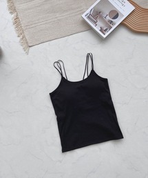 AS KNOW AS plus | ●カップ付きテレコキャミソール(キャミソール)