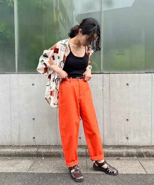 AS KNOW AS plus（アズノゥアズプラス）の「●カップ付きテレコキャミソール（キャミソール・レディース・ブラック/ブルーグレー/モカ/キナリ・FREE）」の8枚目の写真