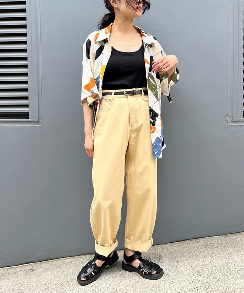 AS KNOW AS plus（アズノゥアズプラス）の「●カップ付きテレコキャミソール（キャミソール・レディース・ブラック/ブルーグレー/モカ/キナリ・FREE）」の16枚目の写真