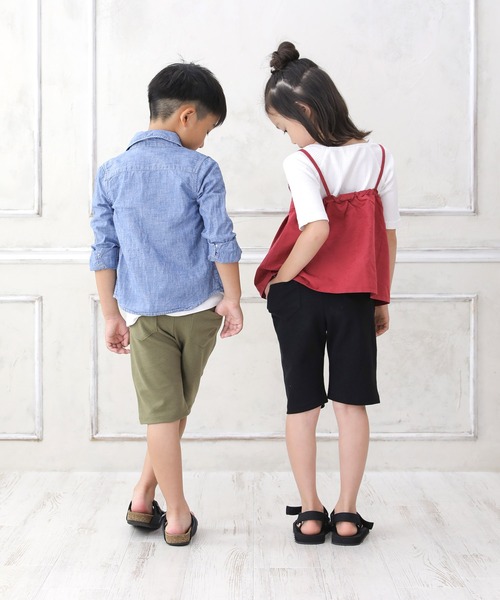 GLAZOS(グラソス)の「無地ハーフパンツ(その他パンツ・キッズ・ネイビー/ブラック/グレー/カーキ・140cm/100cm/110cm/130cm/120cm)」の11枚目の写真