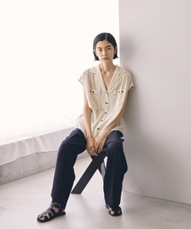 1回着用【todayful】スリーブレスステッチシャツ TODAYFUL（トゥデイフル）の「スリーブレスステッチシャツ（シャツ