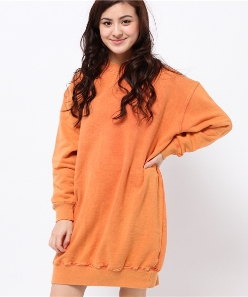 Kastane（カスタネ）の「【Kastane】ダメージ裏毛ワンピース（ワンピース・レディース・グレー/オレンジ/アイボリー・FREE）」の13枚目の写真