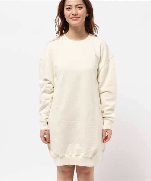 Kastane（カスタネ）の「【Kastane】ダメージ裏毛ワンピース（ワンピース・レディース・グレー/オレンジ/アイボリー・FREE）」の5枚目の写真