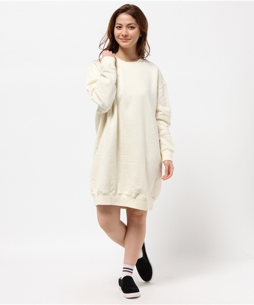 Kastane（カスタネ）の「【Kastane】ダメージ裏毛ワンピース（ワンピース・レディース・グレー/オレンジ/アイボリー・FREE）」の8枚目の写真