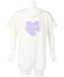 ANAP kids（アナップキッズ）の「ラメクリアワッペンチュニック（Tシャツ/カットソー・キッズ）」