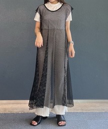AS KNOW AS PINKY | メッシュが決め手ロングジレー(ベスト)