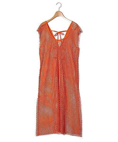 AS KNOW AS PINKY(アズノゥアズピンキー)の「メッシュが決め手ロングジレー(ベスト・レディース・ブラック/ベージュ/オフホワイト/オレンジ・FREE)」の18枚目の写真