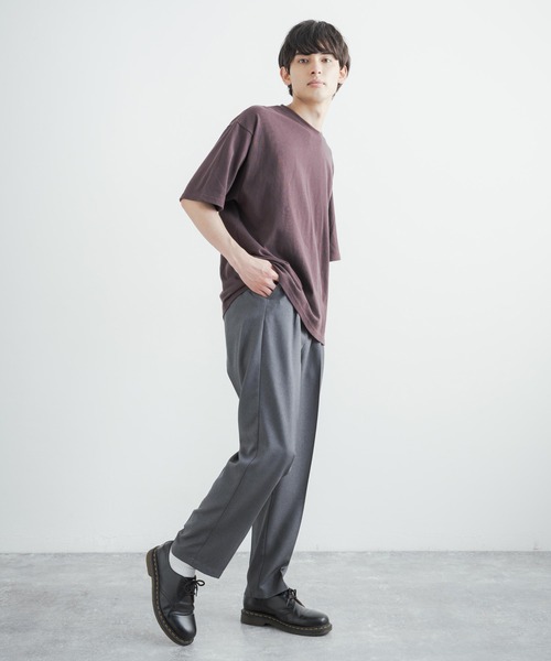 Audience（オーディエンス）の「日本製 リネンライク 接触冷感 2タックテーパードイージースラックスパンツ AUD3532（スラックス・メンズ・ブラック/チャコール/グレイッシュベージュ・L/XL/M）」の11枚目の写真