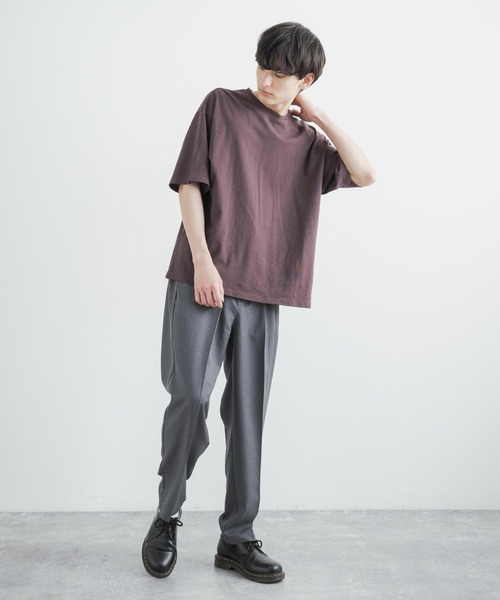 Audience（オーディエンス）の「日本製 リネンライク 接触冷感 2タックテーパードイージースラックスパンツ AUD3532（スラックス・メンズ・ブラック/チャコール/グレイッシュベージュ・L/XL/M）」の12枚目の写真