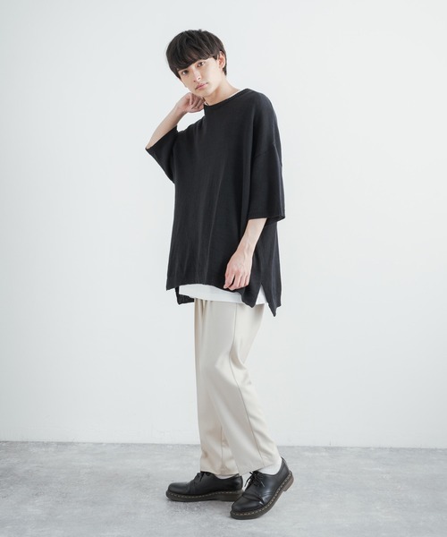 Audience（オーディエンス）の「日本製 リネンライク 接触冷感 2タックテーパードイージースラックスパンツ AUD3532（スラックス・メンズ・ブラック/チャコール/グレイッシュベージュ・L/XL/M）」の16枚目の写真