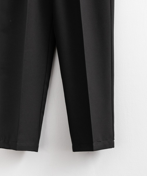 Audience（オーディエンス）の「日本製 リネンライク 接触冷感 2タックテーパードイージースラックスパンツ AUD3532（スラックス・メンズ・ブラック/チャコール/グレイッシュベージュ・L/XL/M）」の21枚目の写真