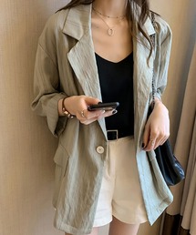 マルチストライプ 春夏用薄手テーラージャケット