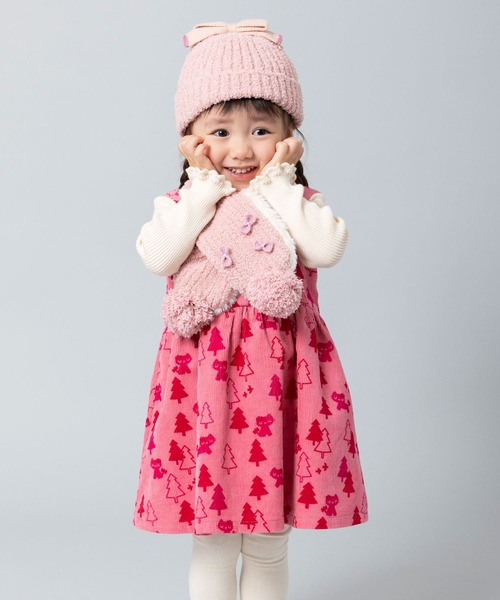 KP DECO（ケーピーデコ）の「リボントップのマシュマロ糸風ニット帽(S