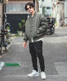 NULL（ヌル）の「【NULL】ナチュラルストレッチ サルエル カーゴ ジョガーパンツ（カーゴパンツ）」