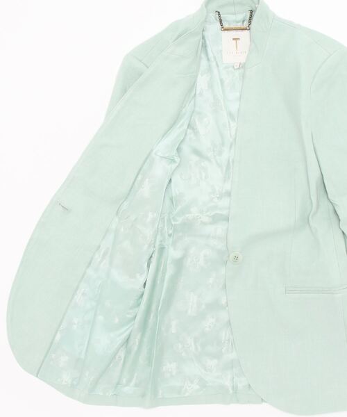 Ted Baker（テッドベーカー）の「CATERIN リボンベルト フェミニン ジャケット（ノーカラージャケット・レディース・ライトブルー・1/0）」の2枚目の写真