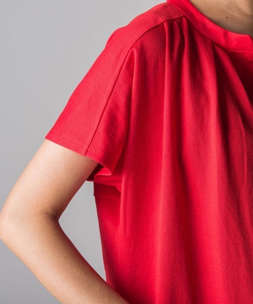 socolla(ソコラ)の「【socolla】フレンチスリーブカフタンワンピース(ワンピース・レディース・レッド/ブラウン/ブラック/グリーン・M)」の19枚目の写真