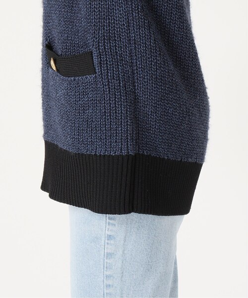 Spick & Span（スピックアンドスパン）の「ツイード ニットベスト（ベスト・レディース・ネイビー/サックスブルー・FREE）」の11枚目の写真