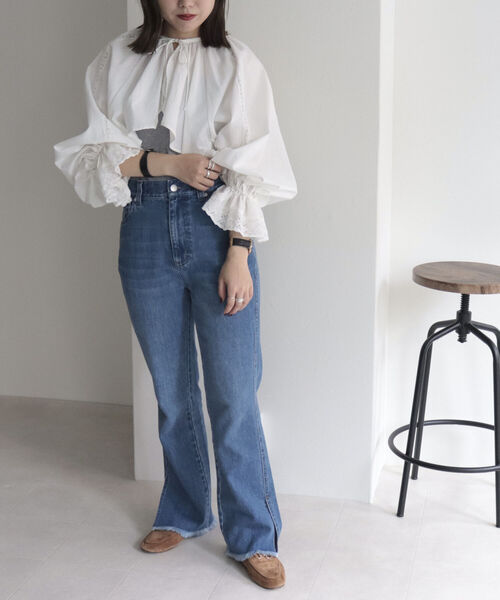 fredy emue（フレディエミュ）の「ボレロレースブラウス（シャツ/ブラウス・レディース・ブラック/オフホワイト・38）」の13枚目の写真