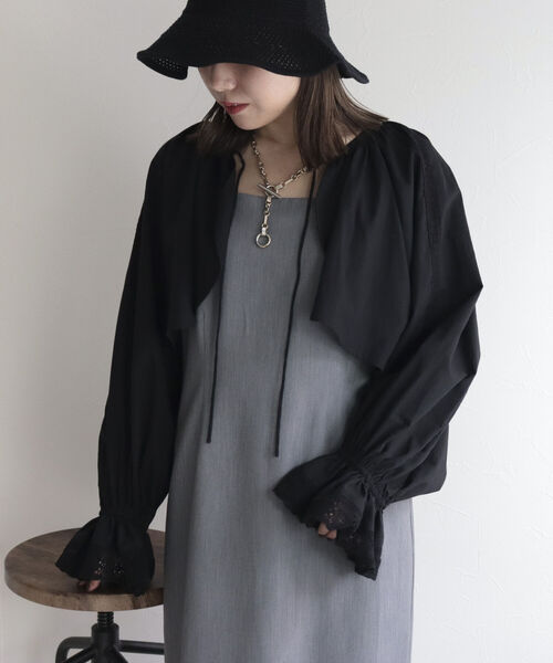 fredy emue（フレディエミュ）の「ボレロレースブラウス（シャツ/ブラウス・レディース・ブラック/オフホワイト・38）」の19枚目の写真