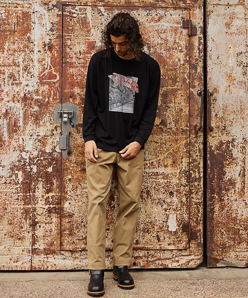 RATTLE TRAP(ラトルトラップ)の「グラフィックプリントロングTシャツ(Tシャツ/カットソー・メンズ・ホワイト/ブラック・S/M/L)」の4枚目の写真