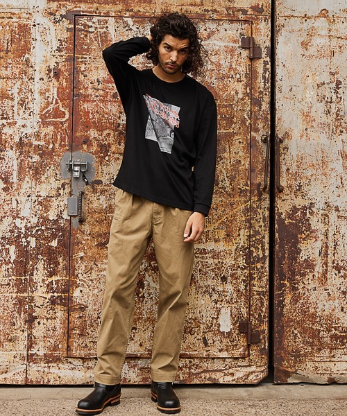 RATTLE TRAP(ラトルトラップ)の「グラフィックプリントロングTシャツ(Tシャツ/カットソー・メンズ・ホワイト/ブラック・S/M/L)」の5枚目の写真