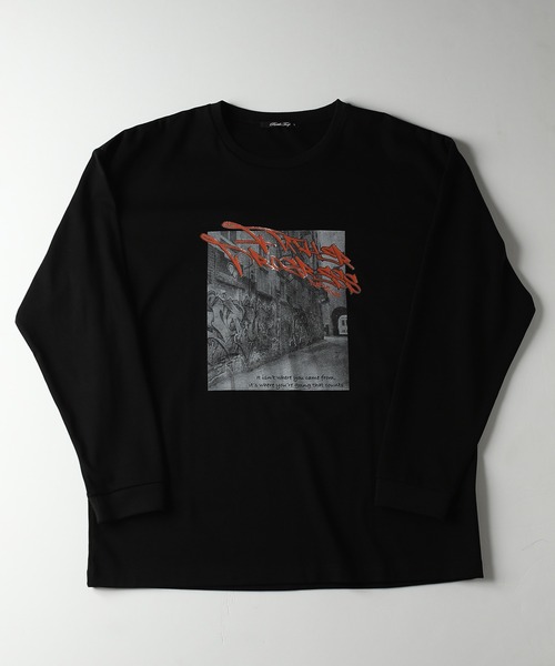 RATTLE TRAP(ラトルトラップ)の「グラフィックプリントロングTシャツ(Tシャツ/カットソー・メンズ・ホワイト/ブラック・S/M/L)」の15枚目の写真