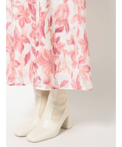 MERCURYDUO（マーキュリーデュオ）の「ジャカードフラワーパワショルカシュクールワンピース（ワンピース・レディース・ブラック/グレー/ピンク・SMALL/MEDIUM）」の14枚目の写真