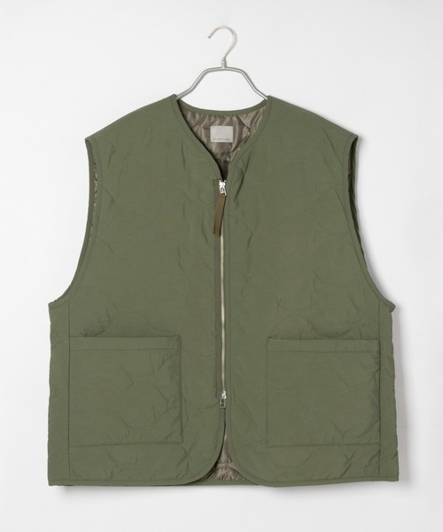 LOWRYS FARM（ローリーズファーム）の「キルティングＺＩＰベスト　343189（ダウンベスト・メンズ・ブラック/グリーン・MEDIUM/LARGE）」の21枚目の写真