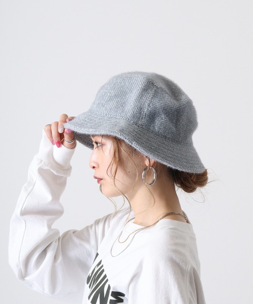 Bibiy Atelier Notify シャギー　バケット　ハット　帽子 Bibiy Atelier Notify シャギー バケット ハット